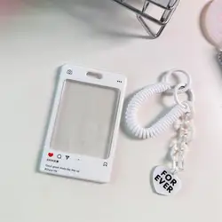 Adorable Camera - Shaped Kawaii Photo Card Holder & Protective Display Sleeves - Cute Stationery Gift (White)