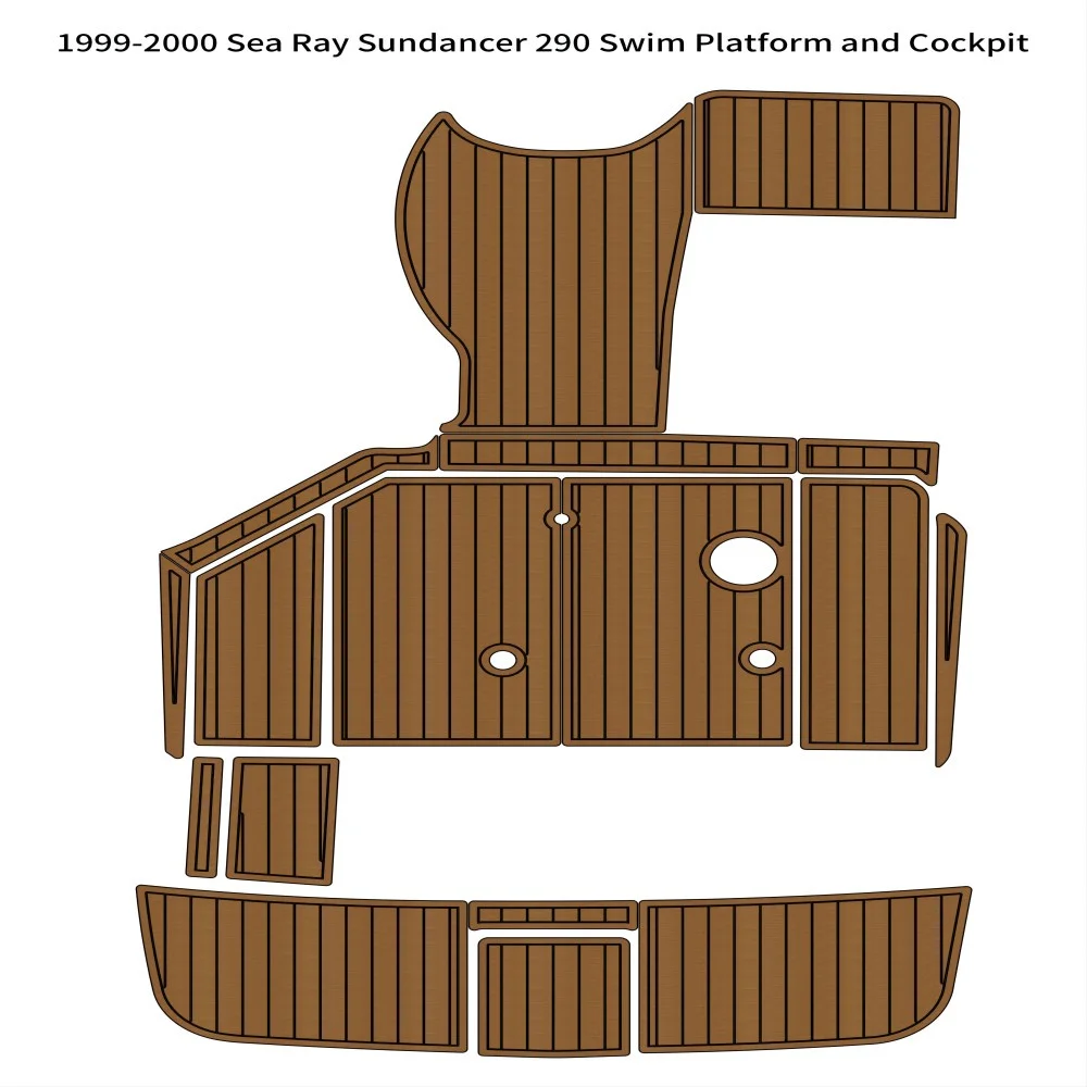 

1999-2000, морской луч, sunballer290, платформа для плавания, подушка для кабины, лодка EVA, тиковый пол, самоклеящийся морской настил, маринемат