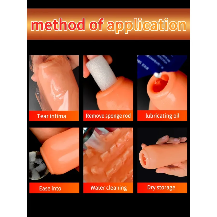 Male Masturbator Cup Portable Soft TPE Vacuum Pussy Sex Toys for Men Penis Trainer Massage 18+