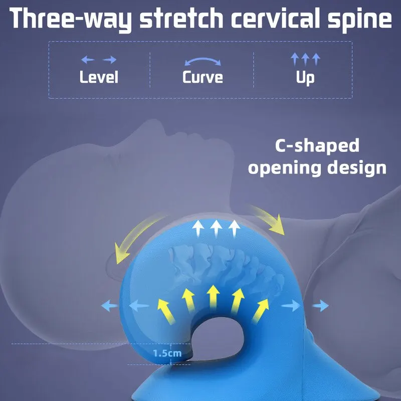 Neck Shoulder Stretcher Neck Shoulder Stretcher Relaxer Cervical Chiropractic Traction Device Pillow For Side Back Stomach Sleeper Remedial Pillows neck shoulder stretcher