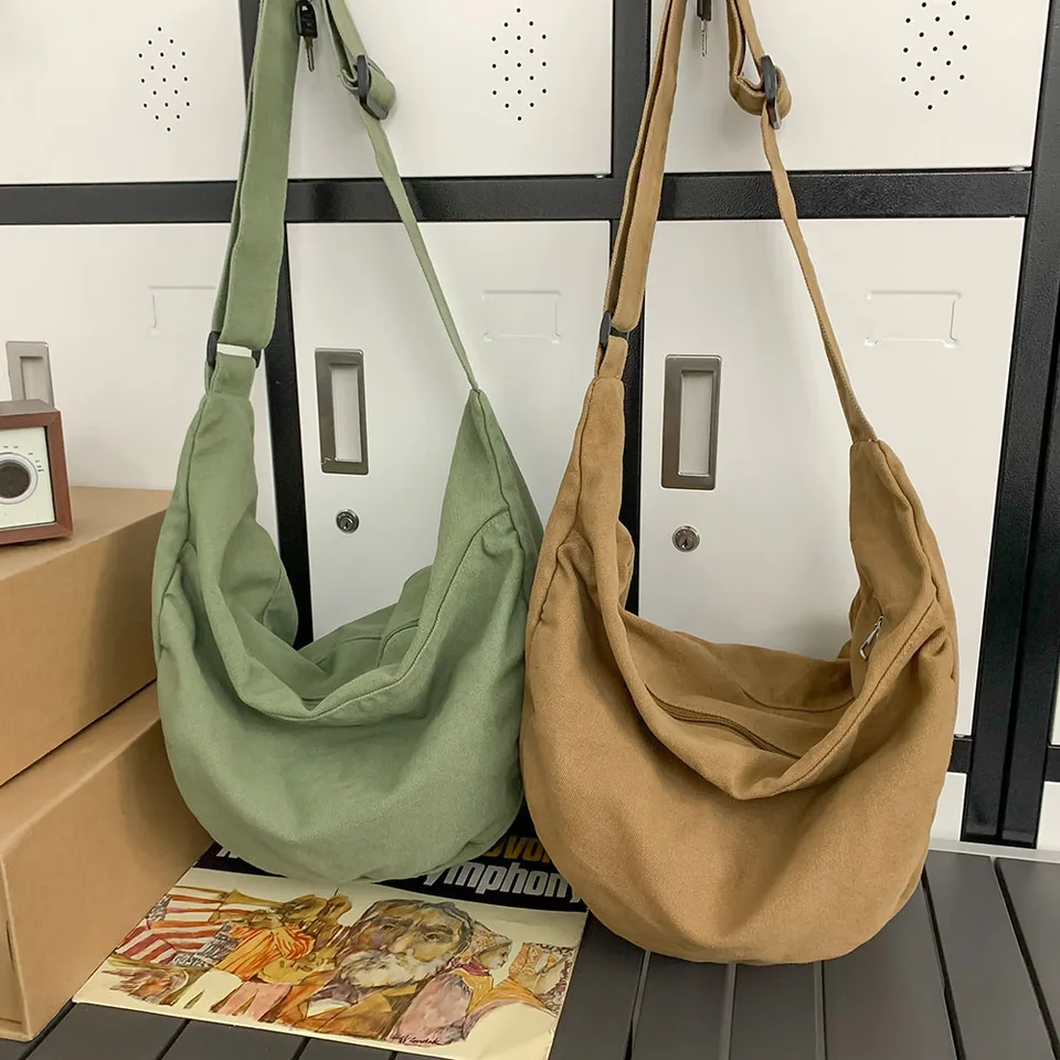 Aucuu Halve Maan Tas, Halve Maan Tassen, Dumpling Tas, Draagbare Halve Maan Portemonnee Hobos Crossbody Tas Crossbody Tassen met 1 Wolk Hanger & Verstelbare Riem voor Werk, School, Reizen, Medium