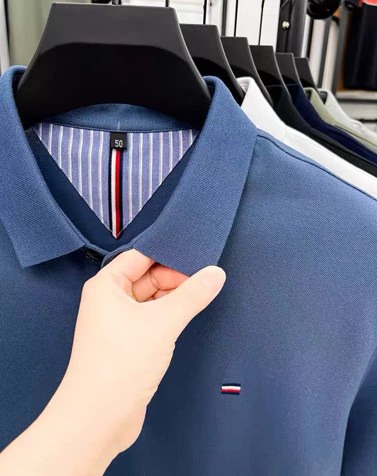 Men's fashionable casual polo shirt new summer breathable and comfortable embroidered short sleeved business luxury outdoor top 13 S1ecf392fc34f46d89d0dbd6efd1dbe2b5