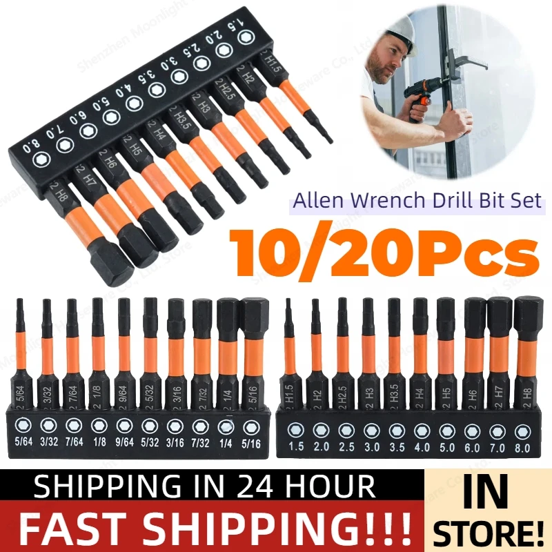 Sourcing Map Sechskant-Schraubendreher-Bit | 1/4 Zoll, 7,6 Cm Länge | Magnetisch, S2 Stahl | Für Bohrmaschinen & Handwerkzeuge