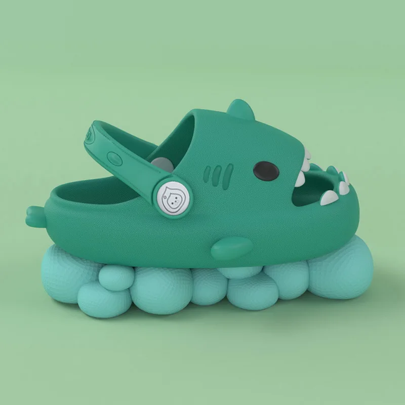 Children's Summer Shark Slippers Indoor Non-Slip Soft Bottom Cute