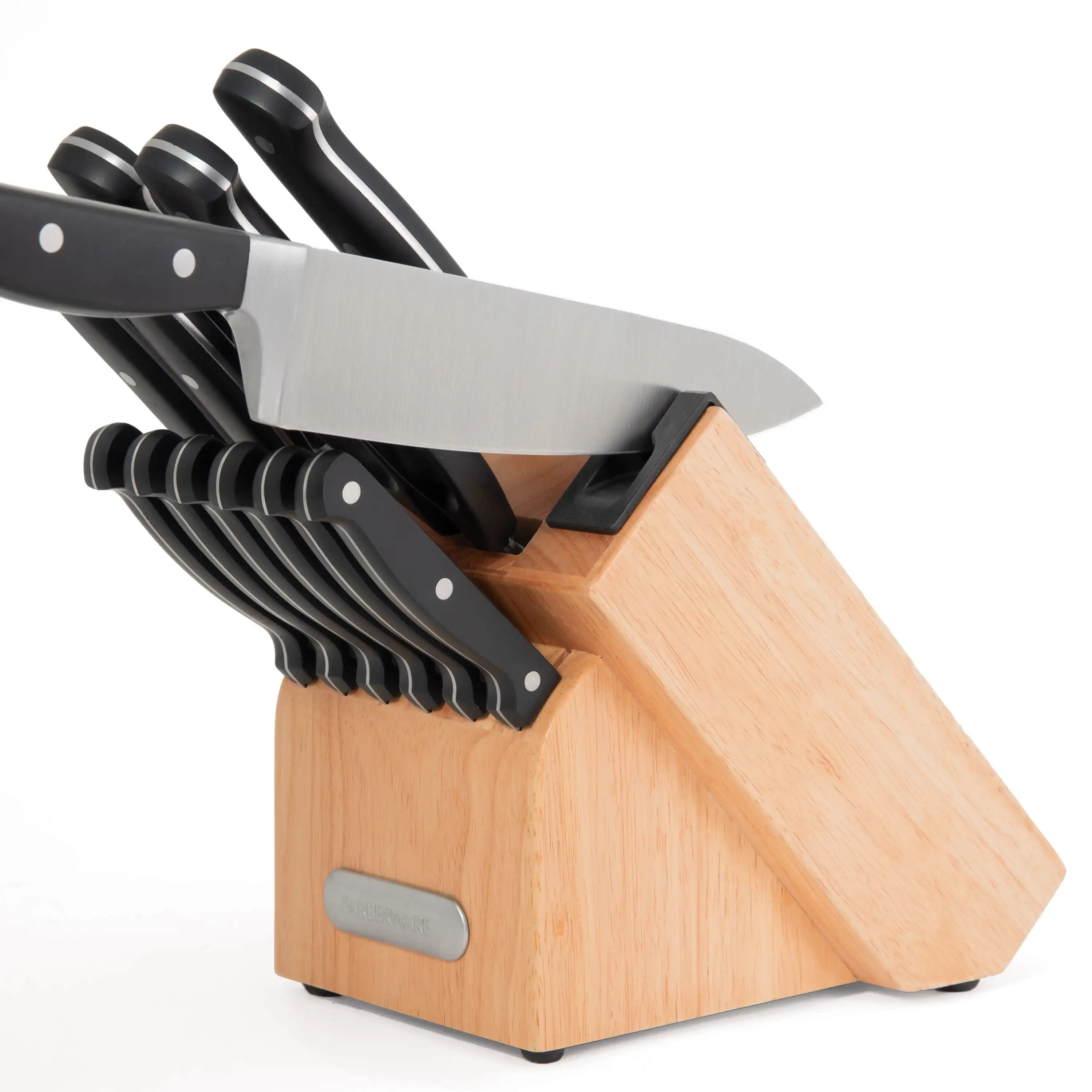 Farberware EdgeKeeper 14-Piece Forged Triple Rivet Kitchen Knife Block Set,  White - AliExpress