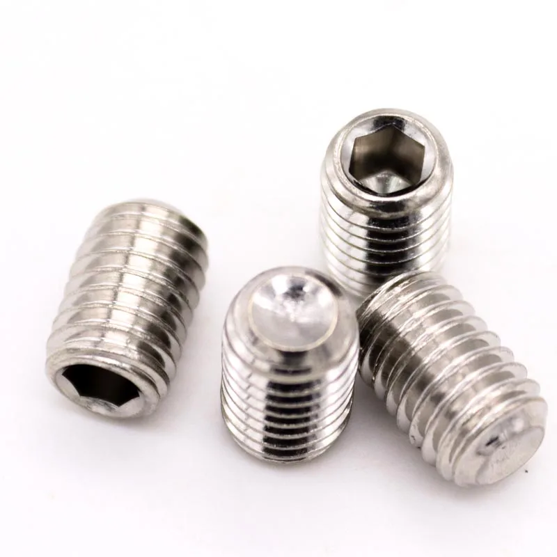 Set Viti A Brugola Senza Testa DIN916 M4 M5 M6 M8 Acciaio Inox, Punta A Tazza