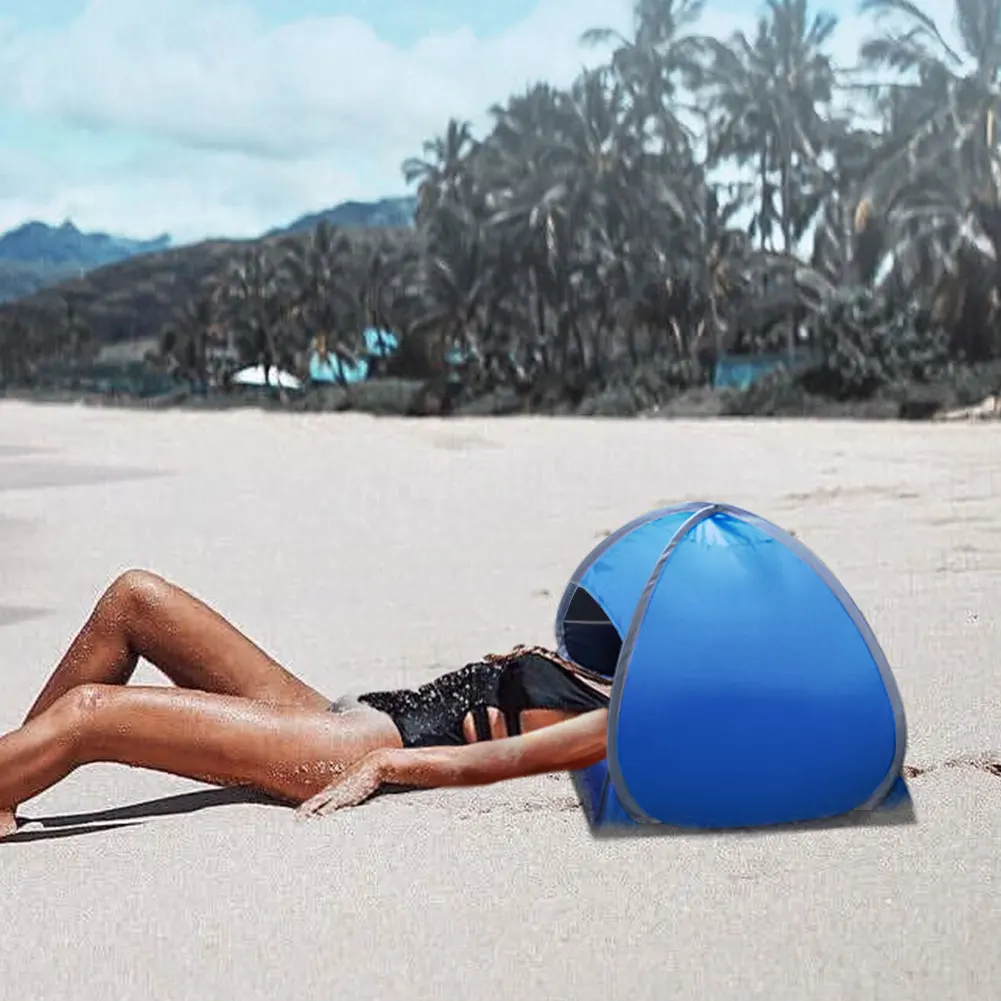 Portable Polyester Sunshade Tent for Beach Camping Hiking