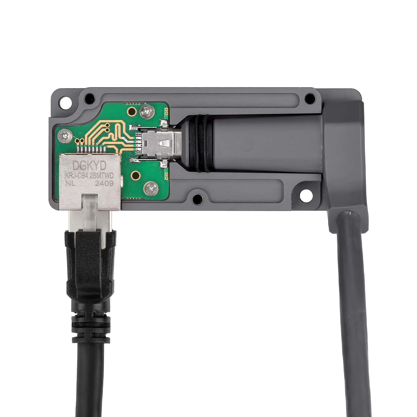 Satellite Dish Cable Adapter with 20cm Network Cable for V2