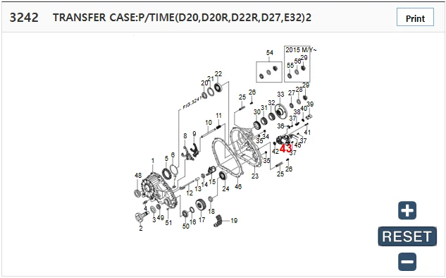 New 4wd Transfer Case Shift Motor 3255705007 For Ssangyong Actyon Sports Kyron 4408648008