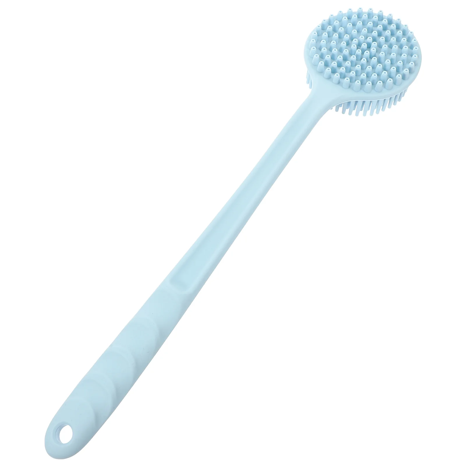 

Silicone Bath Brush Long Handle Shower Portable Back Scrubber Tool Body Bathing Cleaning