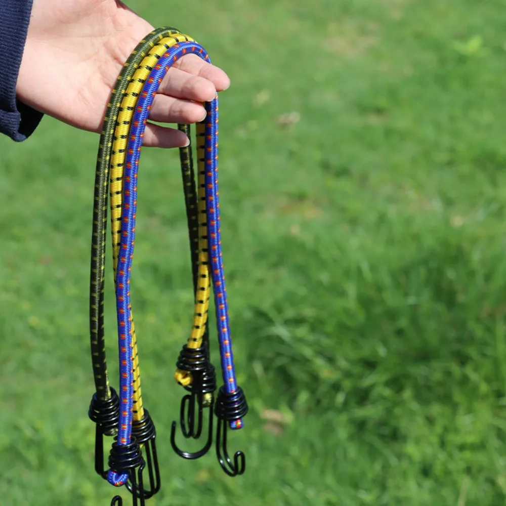 100cm Elastic Bungee Cords Bungee Straps High Elasticity Luggage Straps Rope for Bike Tents Camping RVs Trunks Luggage Racks