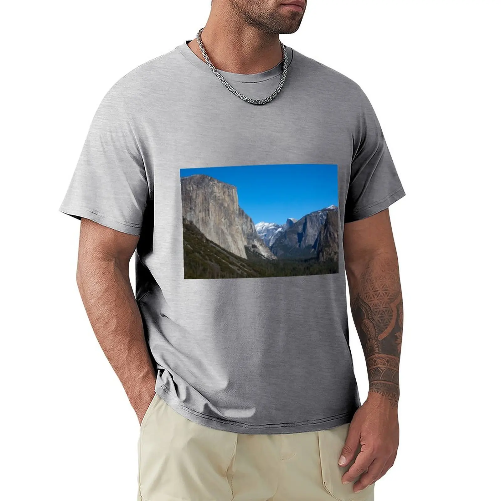 

Мужская быстросохнущая зимняя футболка Yosemite Valley, большие размеры