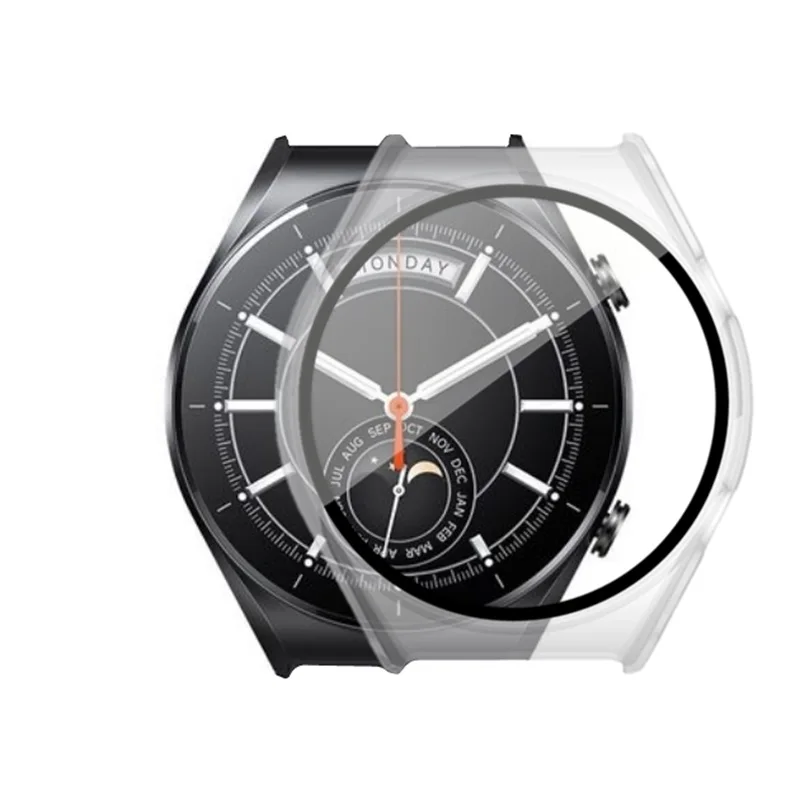 Protective Cover Case For Xiaomi Watch S1 Plating PC Case For Xiaomi Mi Watch S1 Full Screen Protector With Tempered Glass Shell apple watch screen protector watch screen protector case watch screen protector apple watch screen protector case watch protective case watch cover watch protective cover glass cover