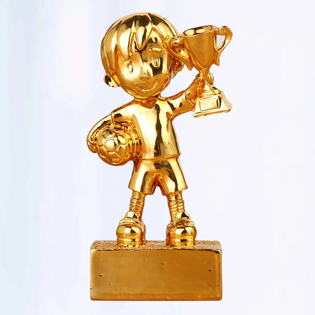 

Soccer Trophy Action Trophy For Kids Soccer Football Foosball Games Birthday Gift ( Golden )