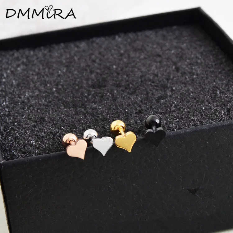 

Женские серьги-гвоздики из нержавеющей стали, с персиковым узором