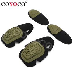 Green Tactical Paintball Dragon Armor g4 Frog Suit Knee Pads & Elbow Brace Military Airsoft Kneepads Interpolated Protector Set