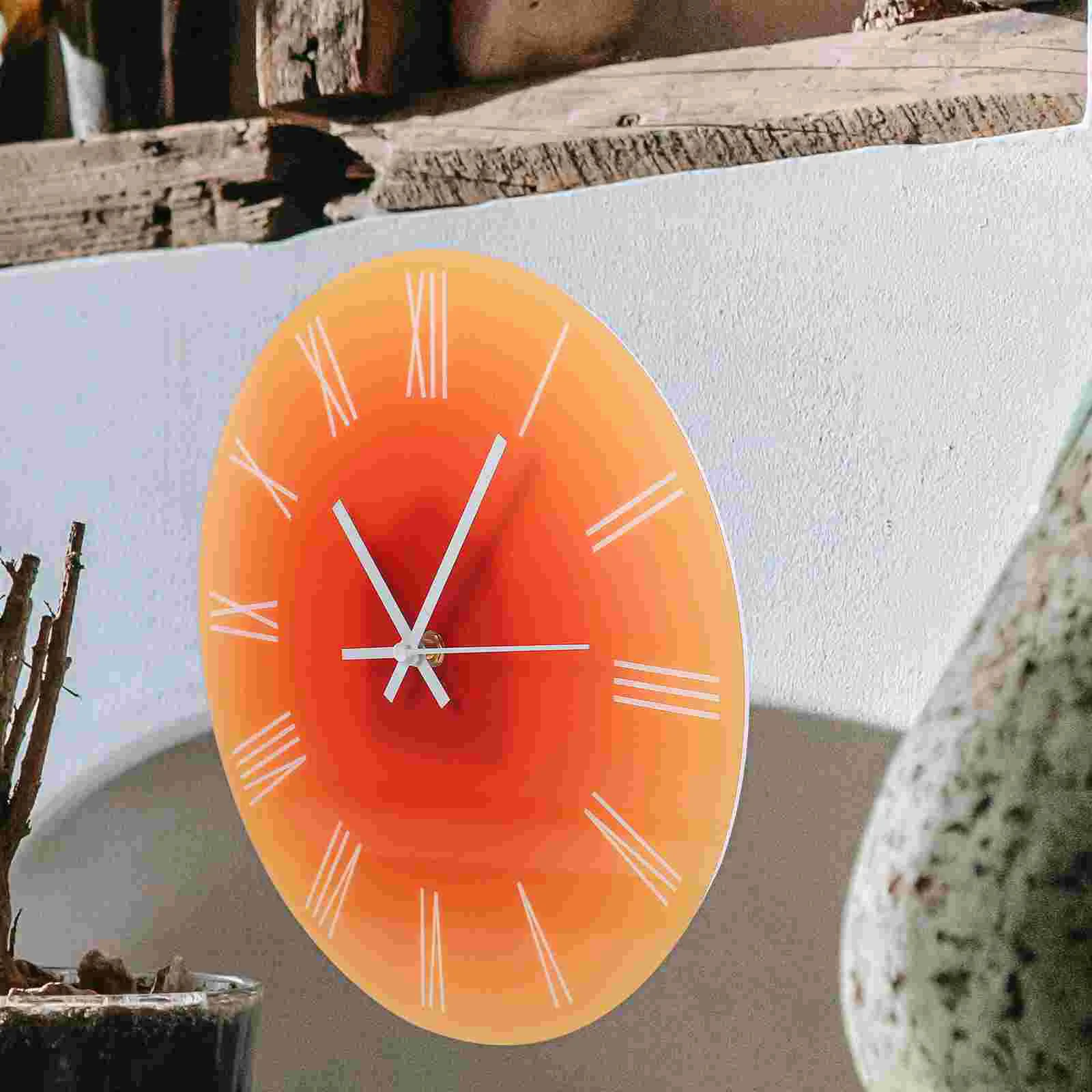 

Acrylic Wall Clock Clocks Living Room for Bathroom Personality Rustic Decorative Office