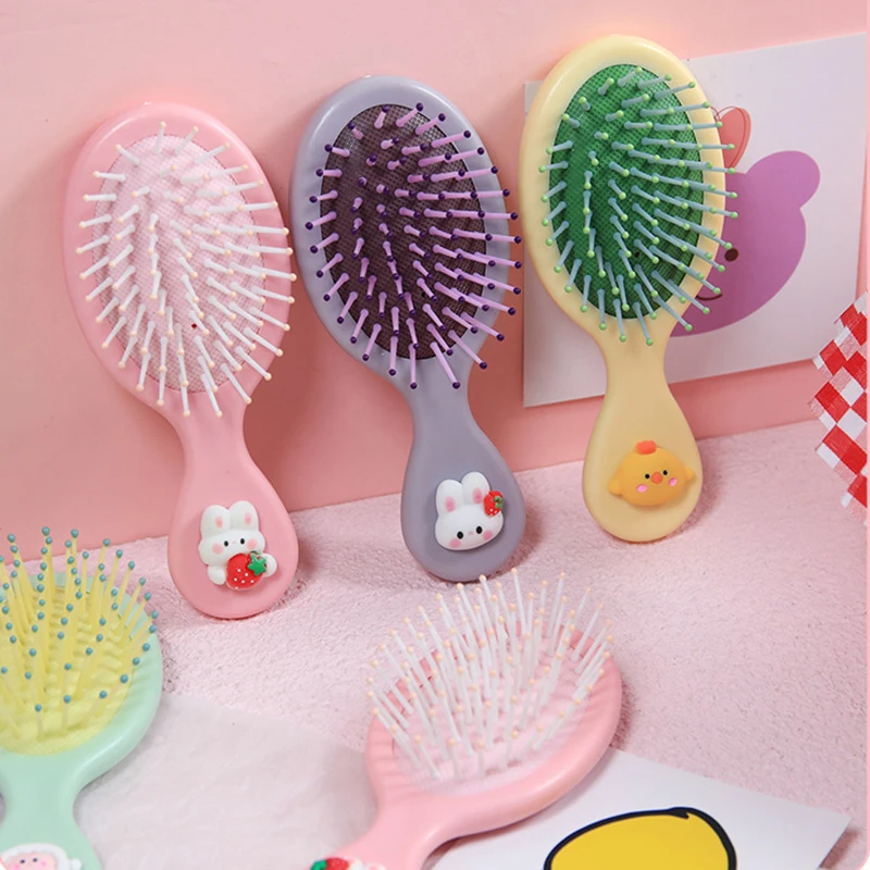Cute Air Cushion Untangling Hair Brush Comb Mini Portable Girls Anti-static Massage