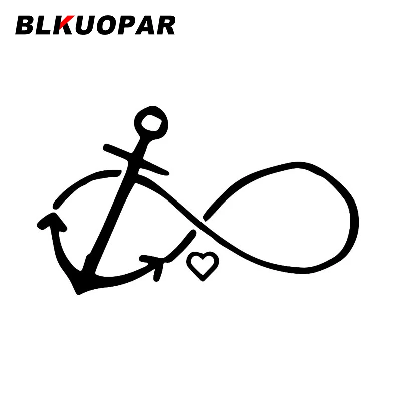 

BLKUOPAR сердце с бесконечностью графика автомобиля наклейки аниме Водонепроницаемая наклейка забавные креативные окна JDM защита двери автомобиля украшение