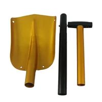 Foldable Auto Emergency Snow Shovel with Extendable Handle, Aluminum Lightweight Snow Shovel for Car,Outdoor Camping Ski,Garden 2