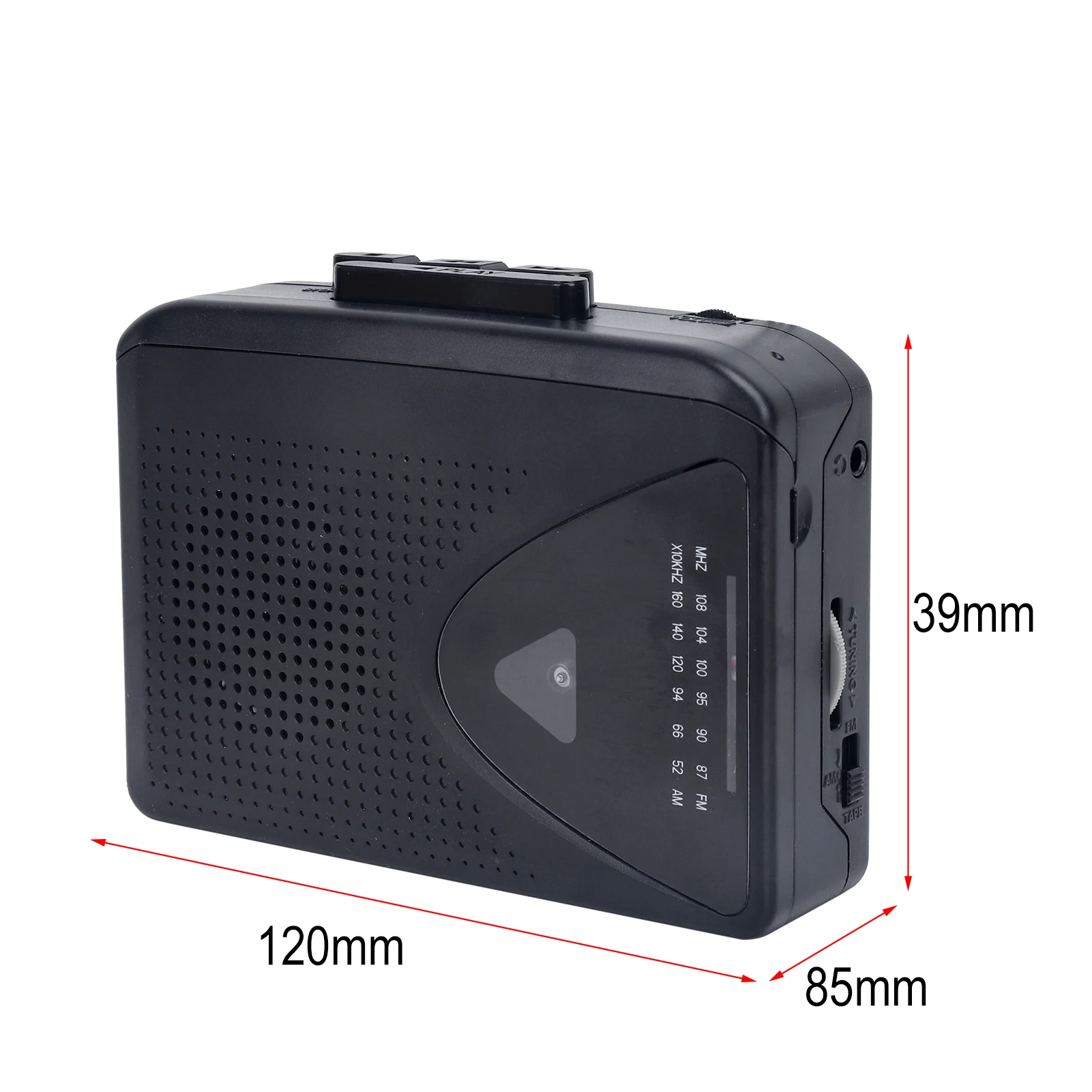 Cassette Player Walkman Portable Speaker Multiple Power Supply Methods AM/FM Radio Function for Music Lovers cassette player