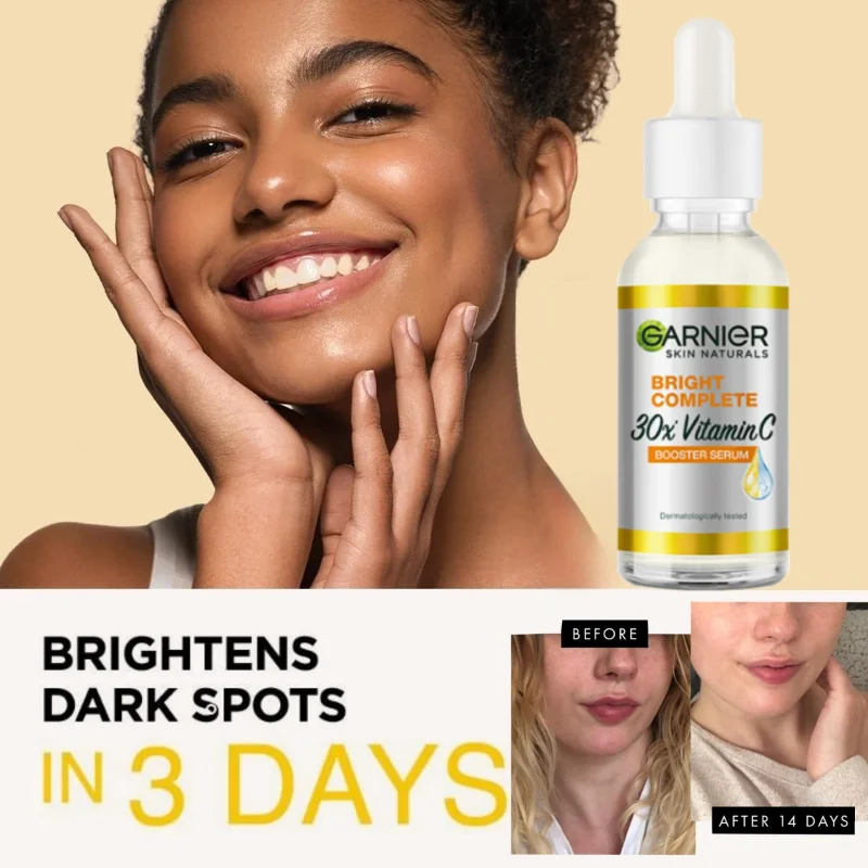 Garnier Vitamin C 30X Whitening Lighten The Skin Anti-dark Spot Brightening Serum garnier шампунь pearly grey anti yellow reflection 40мл