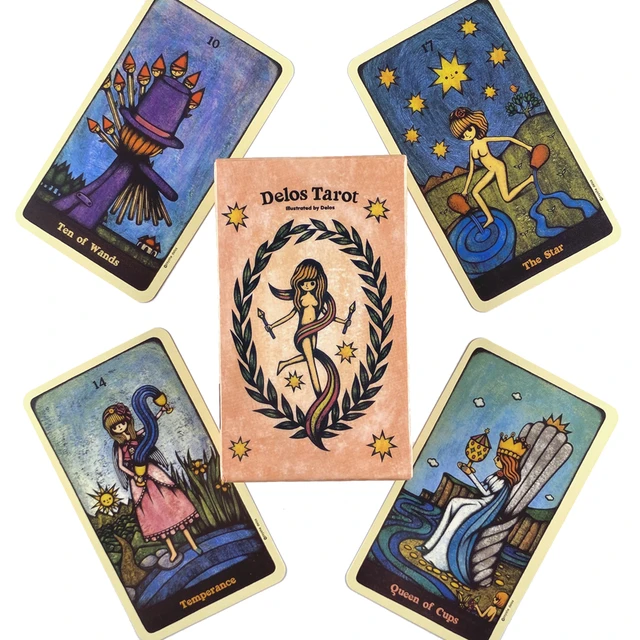 Jeu de tarot divinatoire de haute qualité, cartes oracle avec guide PDF -  AliExpress