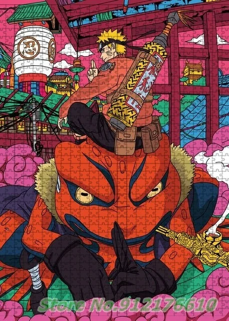 Naruto personagem kakashi 1000 peça quebra-cabeças desenhos animados anime  filmes diy criativo quebra-cabeça de madeira descomprimir brinquedos  educativos - AliExpress