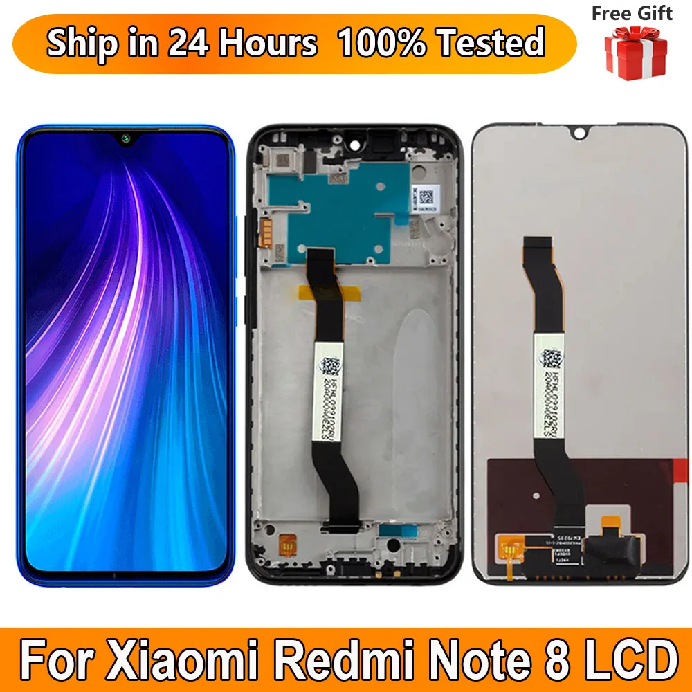 

6.3“IPS For Xiaomi Redmi Note 8 LCD Display Touch Screen Sensor Digiziter Assembly Replace For Redmi Note 8 With Frame