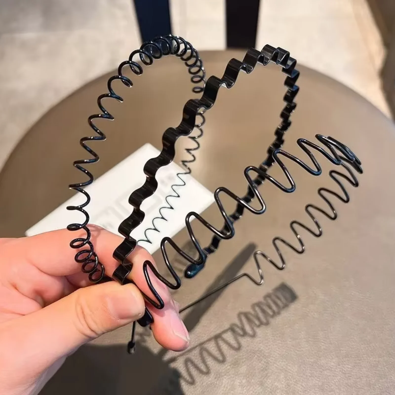 3/5pcs Men's Hair Hoops Simplified Korean Fashion Wash Face Anti Slip Head Hoops Sports Invisible Hair Clips Women's Hair Hoops