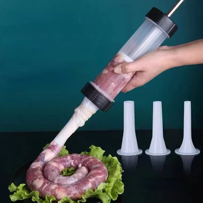 Sausage Stuffer Manual Sausage Filling Machine Meat Stuffer Filler Salami Make Sausage Machine Homemade Tools Kitchen Supplies