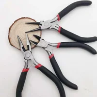 Mini Pliers Diagonal Pliers Round Bent Needle Nose Cutter Handcraft Beading Insulated Plier For DIY Small Jewelry pliers tools 1