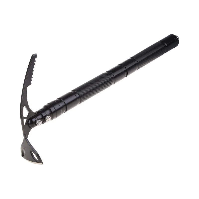 Outdoor Multifunctional Pickaxe Double Headed Small Hoe Axe Hand Axe Wilderness Survival Medicine Collection Snow Climbing 2