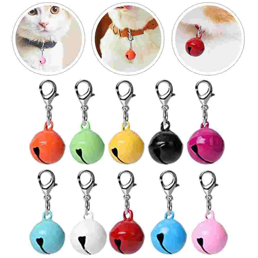 

10pcs Pet Collar Bell Charms Cat Collars Hanging Bells Pet Collar Decorations