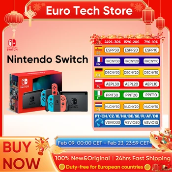 Nintendo Switch Versione con batteria estesa Touch screen da 6,2 pollici, TabletTV portatile Tre modalità Joy-Con Condividi Console di gioco da battaglia