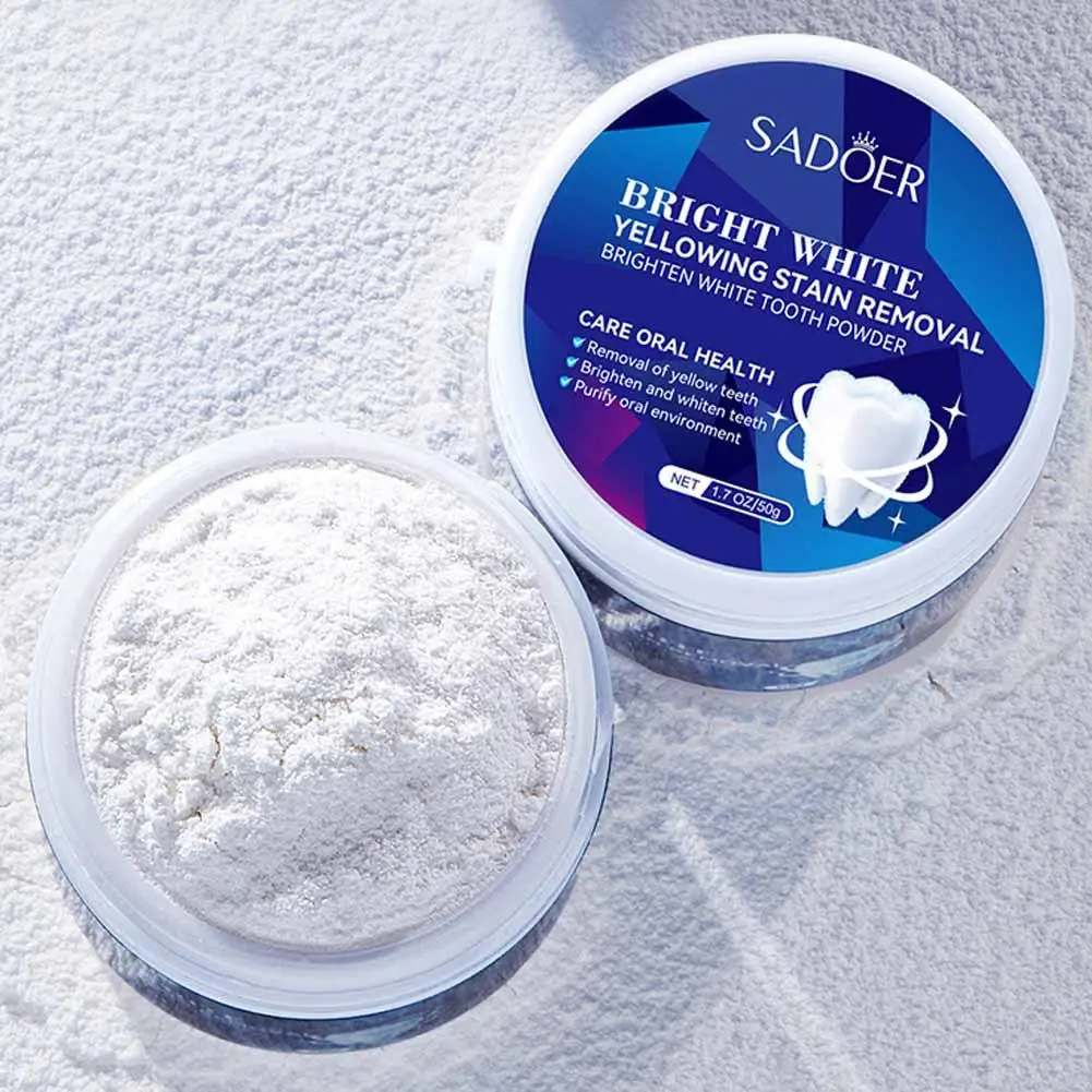 50g Teeth Whitening Powder Toothpaste Cleansing Tartar And Fixes Teeth Dental Calculus Remover Whitening Removal Bad Breath
