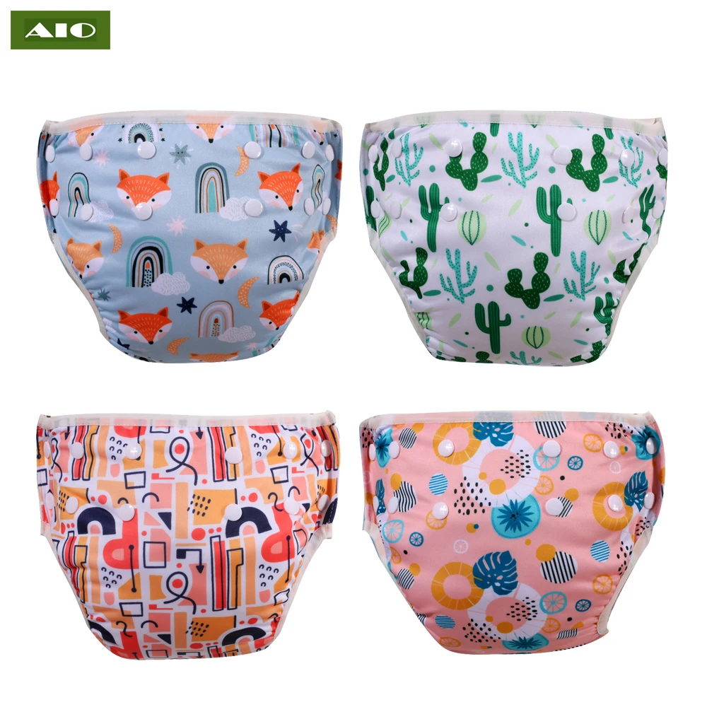 2021Baby Swimsuit Reusable Swim Diaper Baby Waterproof Adjustable Cloth