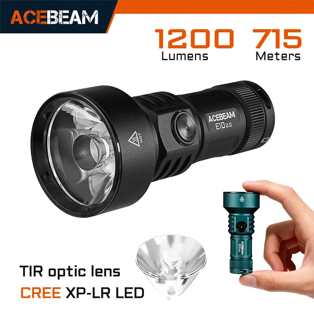 Compact Long Range Flashlight 1