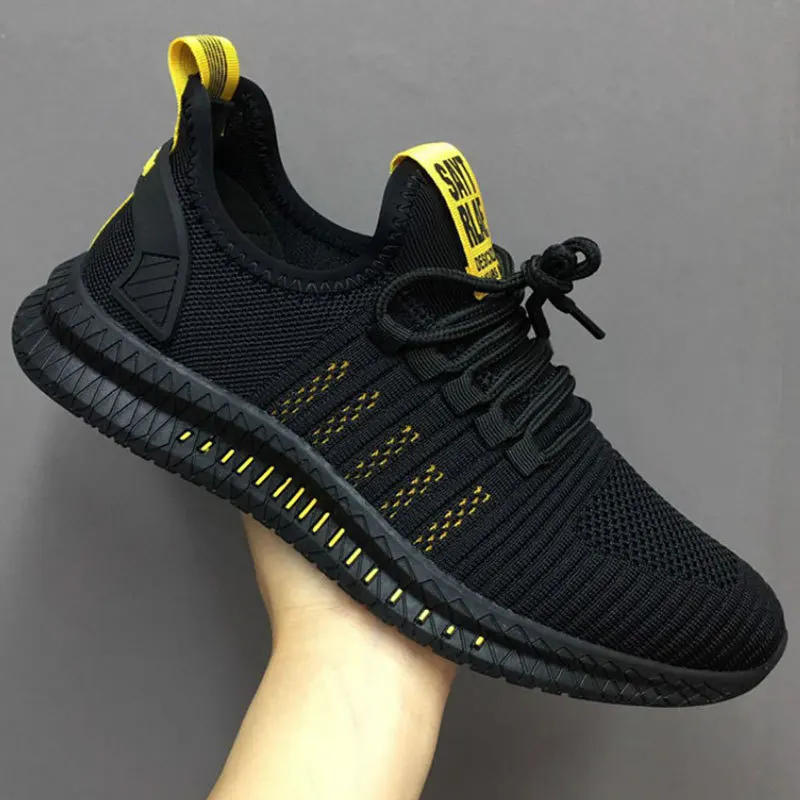 2023 Sneakers Lace Up Casual Scarpe Vulcanizzate Cestini Vulcanises En Maille Pour Hommes Chaussures De Marche Dcontrautes La Mode