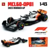 Bburago 1:43 NEW 2023 McLaren F1 Team MCL60 4# Lando Norris 81# Oscar Piastri Formula One Alloy Super Toy Die cast car model 2