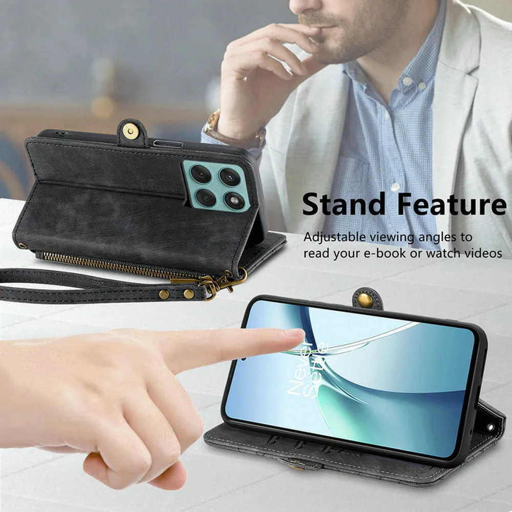 Edge60 Stylus Leather Zipper Wallet Case