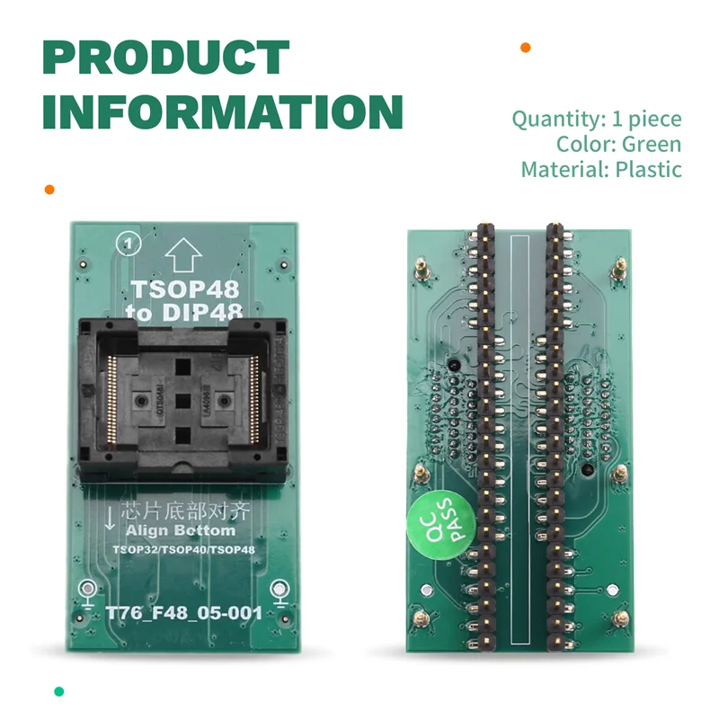 Xgecu TSOP32/TSOP40/TSOP48-DIP48 ZIF ���� ��Ʈ �����(T76_F48_05-001)�� ����� T76 ���α׷���