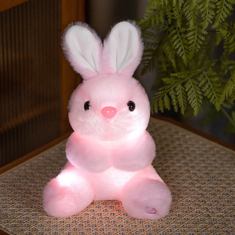 Plush Bunny Rabbit Glow-in-the-Dark Stuffed Animal for Youngsters