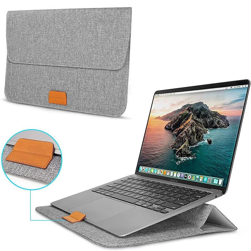 13.3Inch Laptop Liner Bag Per Apple Macbook Air 13 ''M1 Staffa Di Raffreddamento Custodia Per Computer Microsoft Surface 3 4 5 6 7 Cover Bag
