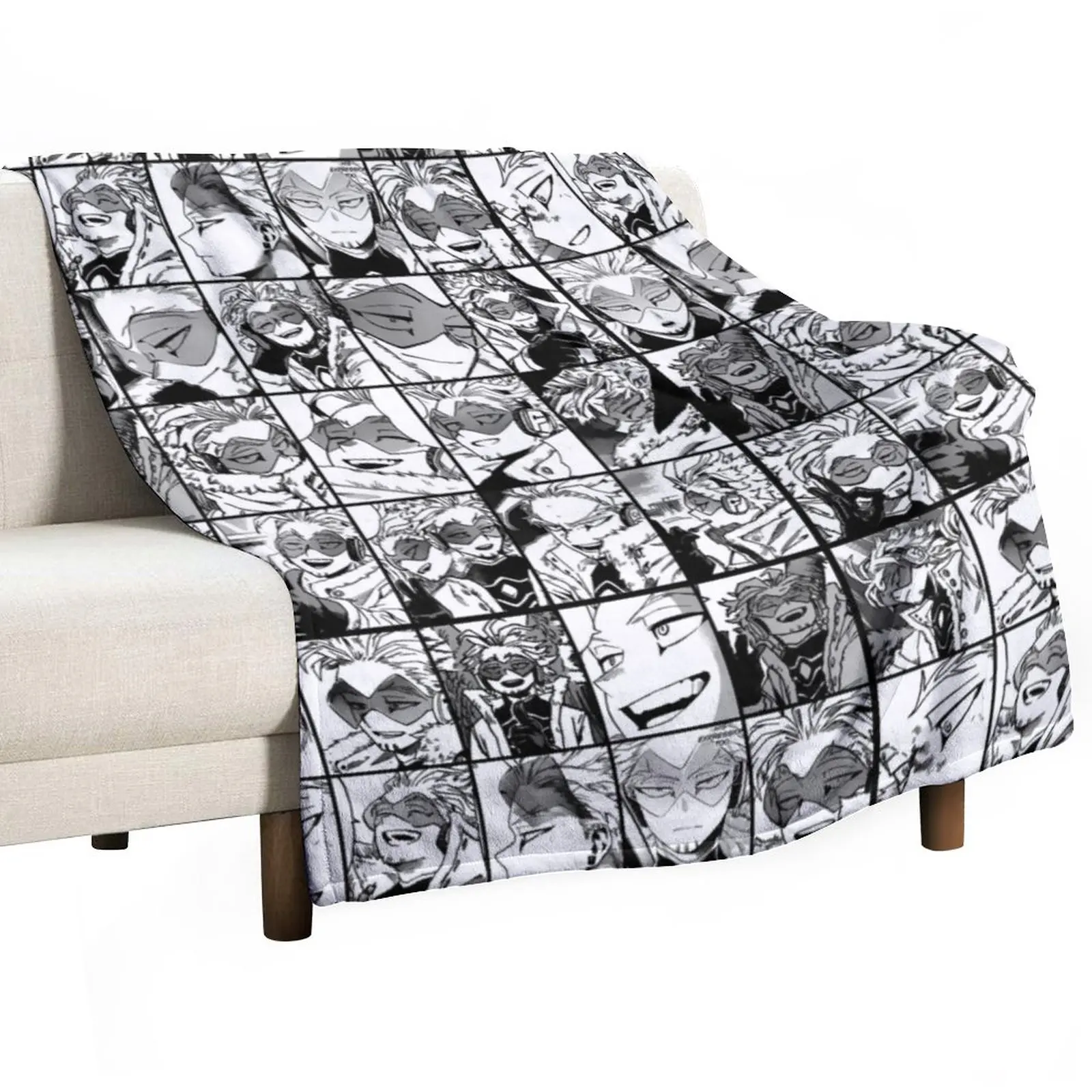 

Hawks- manga black and white version Throw Blanket Sofa Blanket Soft Plush Plaid Blankets Sofas Of Decoration