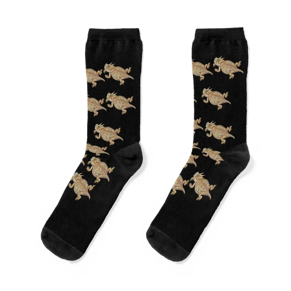 

Horned Lizard Socks Novelties custom short Socks Woman Men's