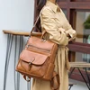 Women Large Capacity Backpack Purses High Quality Leather Female Vintage Bag School Bags Travel Bagpack Ladies Bookbag Rucksack 5