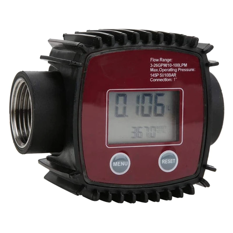 Portable Flow Meter Turbine Digital Fuel Price Water Low Cost Liquid Oil Adblue Electronic K24 Flowmeter