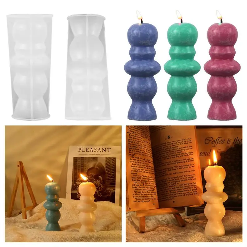 

Pillar Candle Molds DIY Craft Molds For Aromatherapy Resin Casting Mould Silicone Cylinder Epoxy Resin Casting Molds Candle
