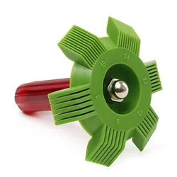 Car Air Conditioner Fin Straightener & Cleaning Tool Kit (Green)